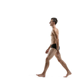 Walking straight 04 — figure reference
